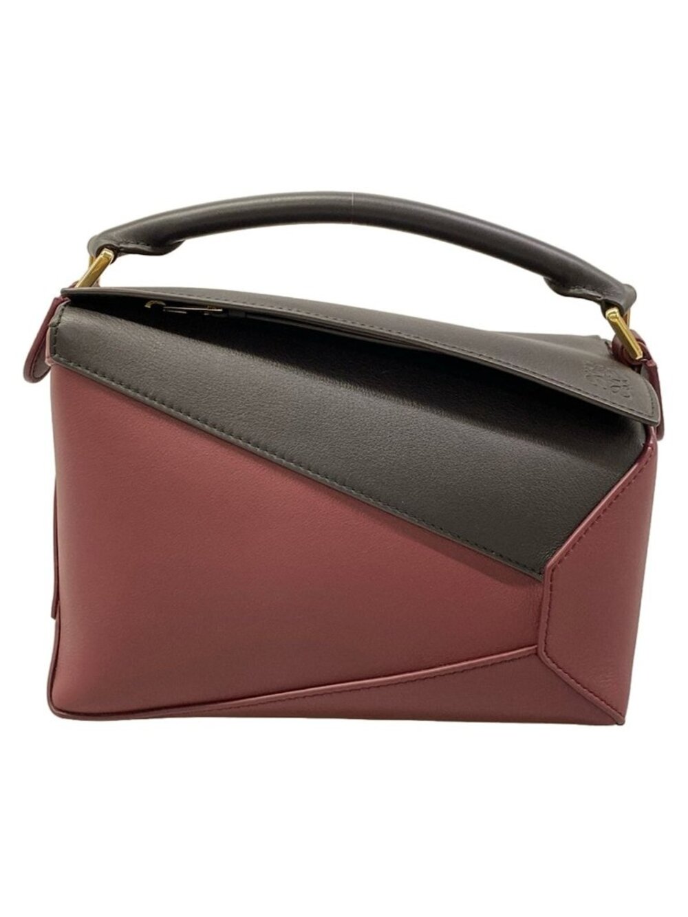 Loewe Handbag Puzzle Edge Bag Small Chocolate Burgundy